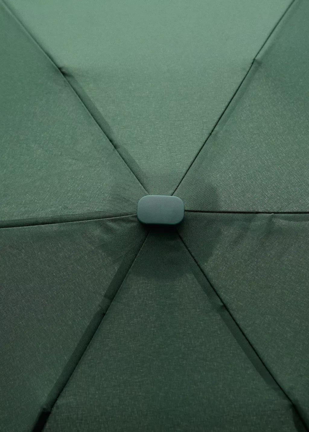 Green Plain Folding Umbrella, Green, large image number 1