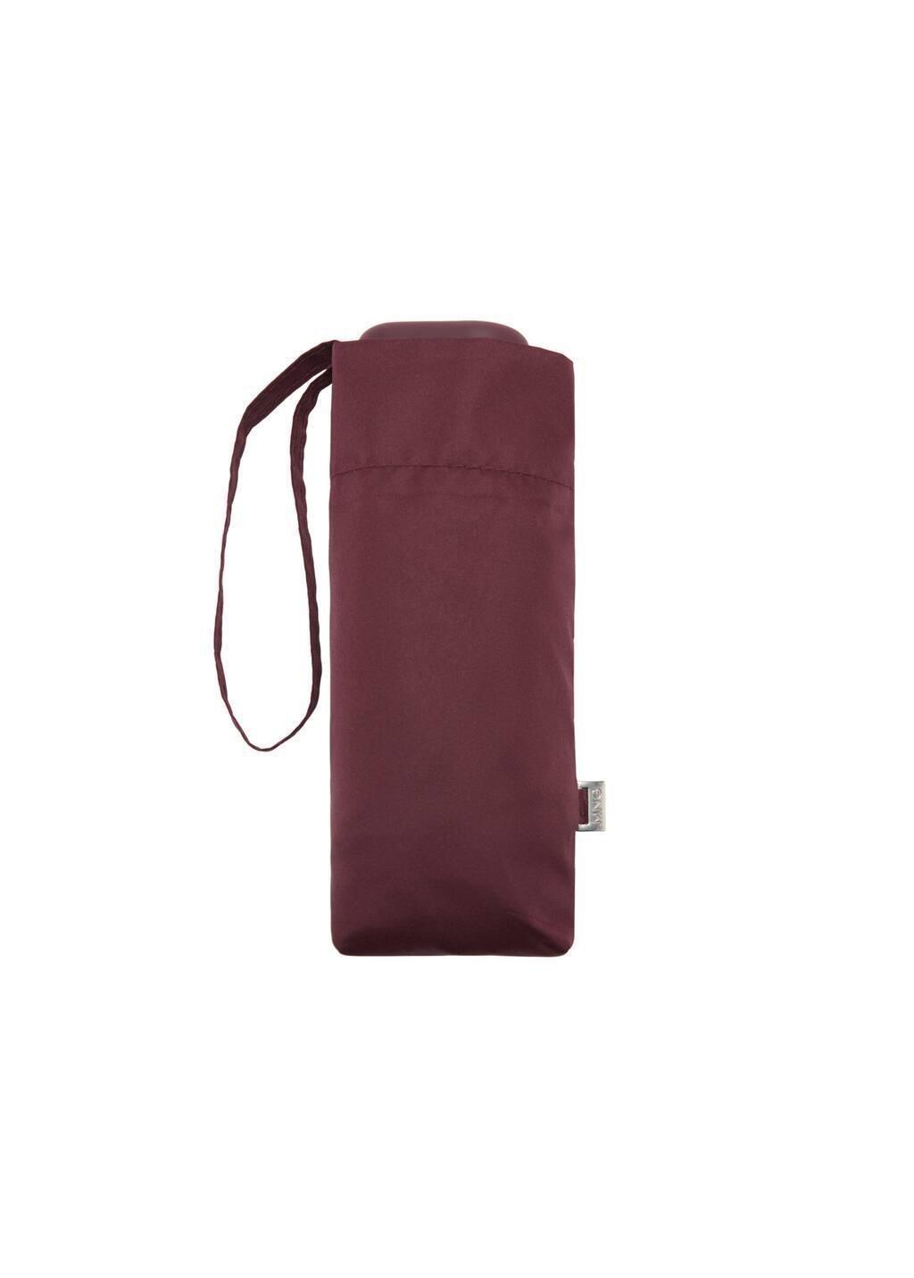 Red Plain Folding Umbrella, Dark Red, large image number 3