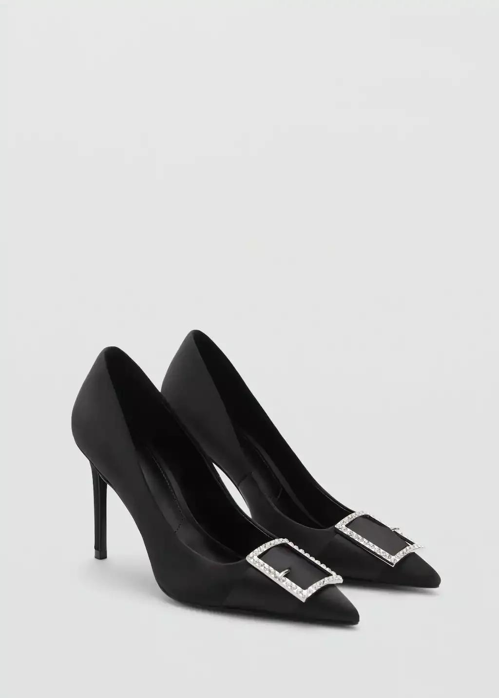 Black Pumps With Buckle, , large image number 0
