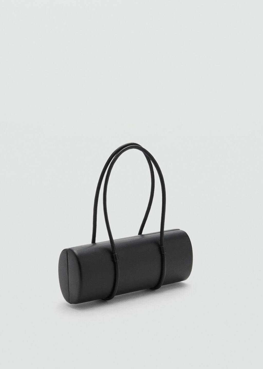 Black Double-Handle Clutch Bag, Black, large image number 0