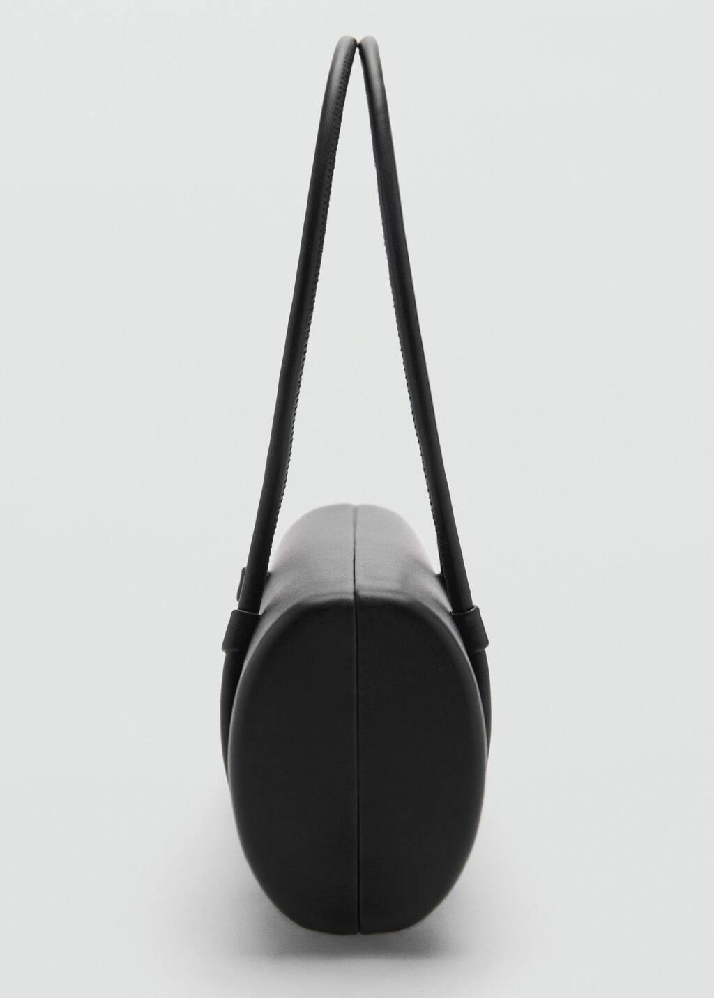 Black Double-Handle Clutch Bag, Black, large image number 1