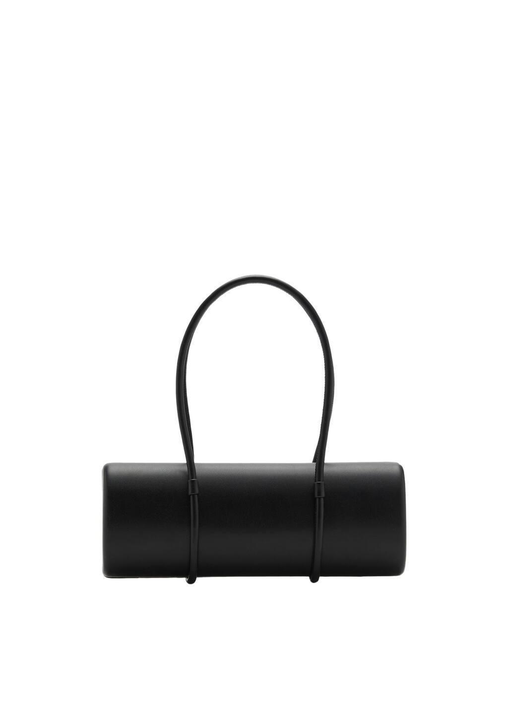Black Double-Handle Clutch Bag, Black, large image number 3