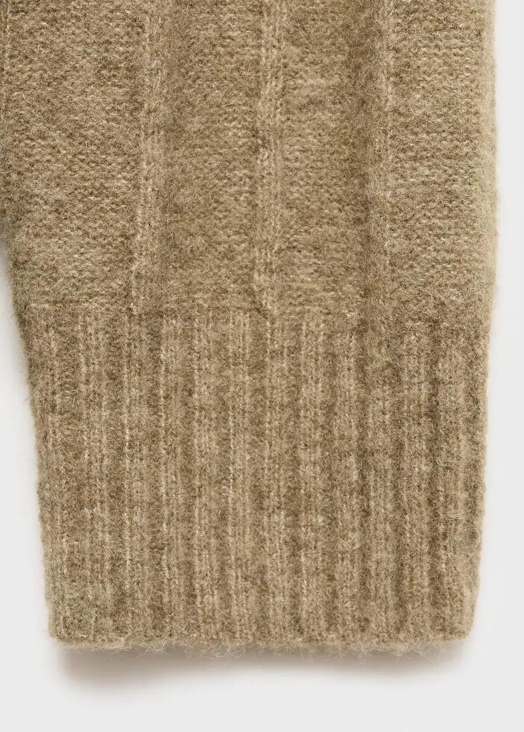 Green Buttoned Long Cardigan, , large image number 6