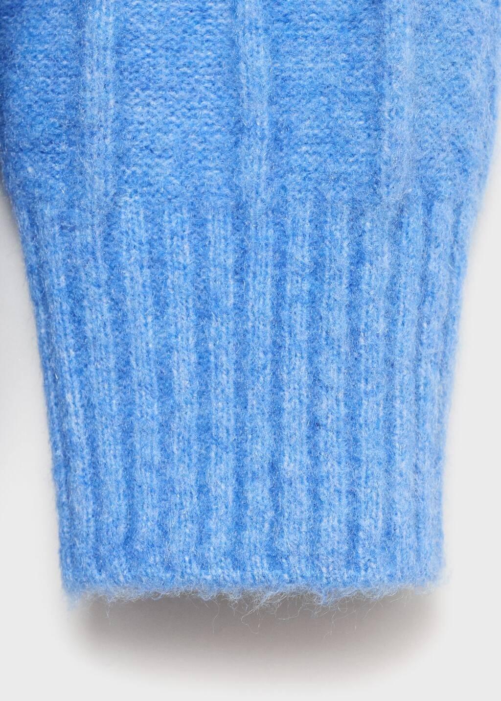 Blue Buttoned Long Cardigan, , large image number 4