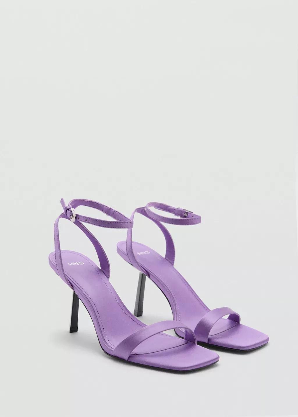 Purple Lt-Pastel Square Toe Heel Sandal, , large image number 0