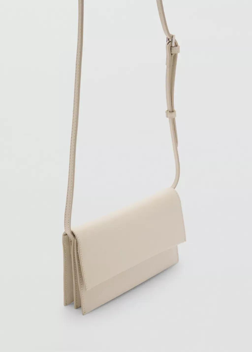 White Crossbody Bag With Flap, 0201_02, large image number 0