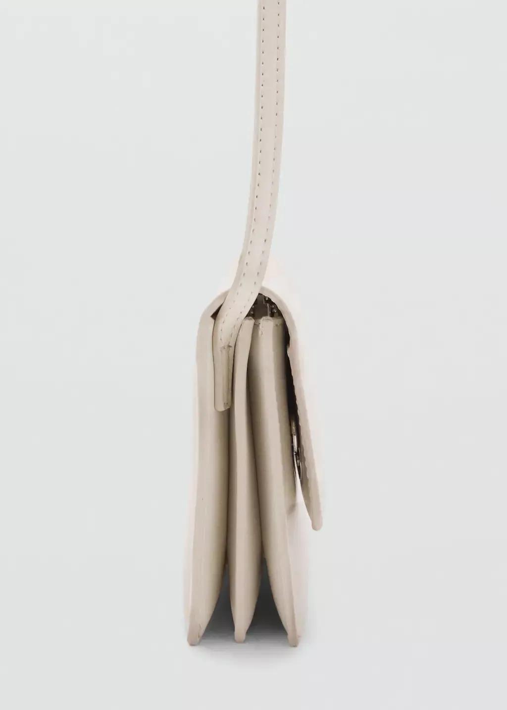 White Crossbody Bag With Flap, 0201_02, large image number 1