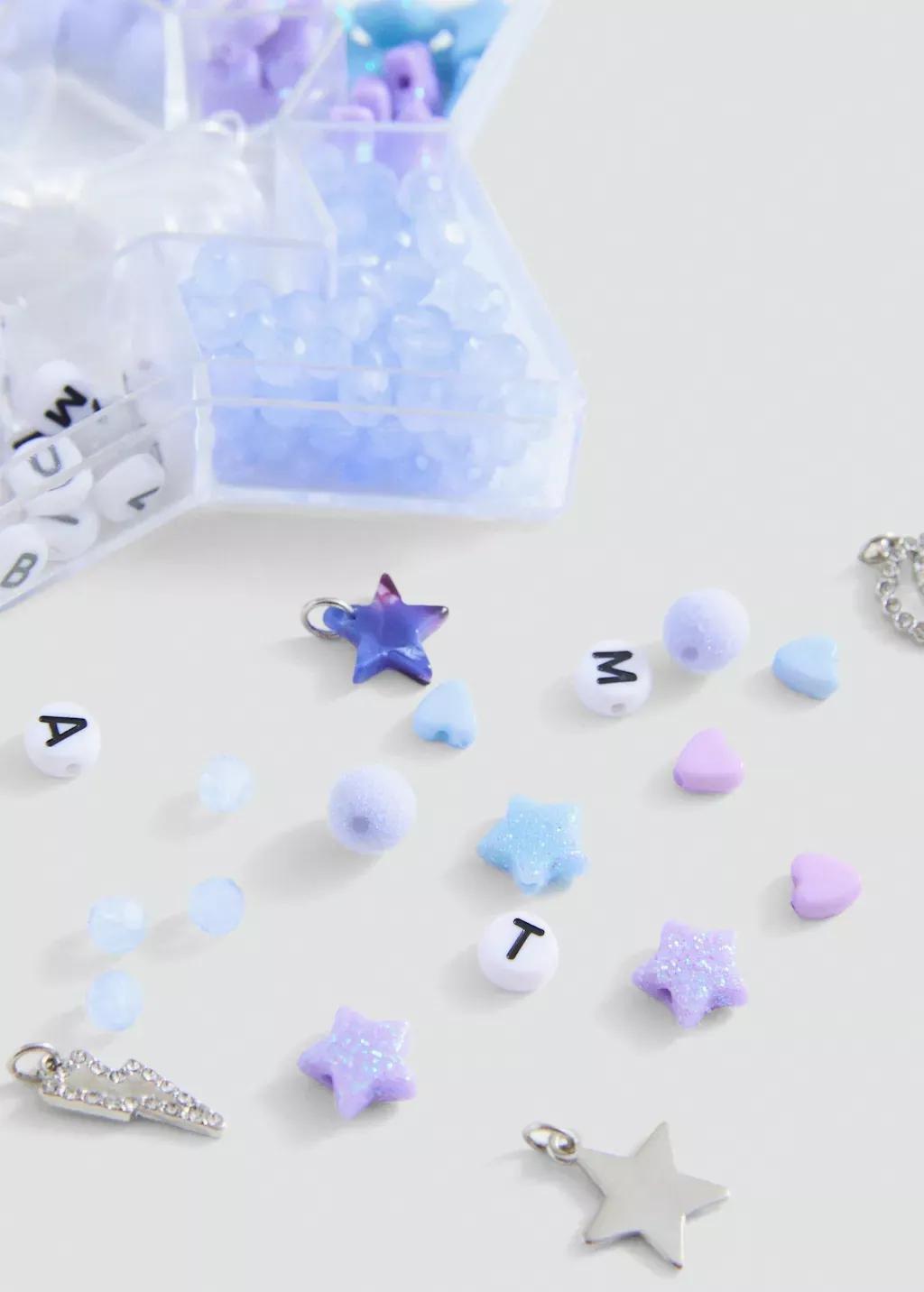 Blue Bead Pack, Kids Girl, Medium Blue, large image number 0