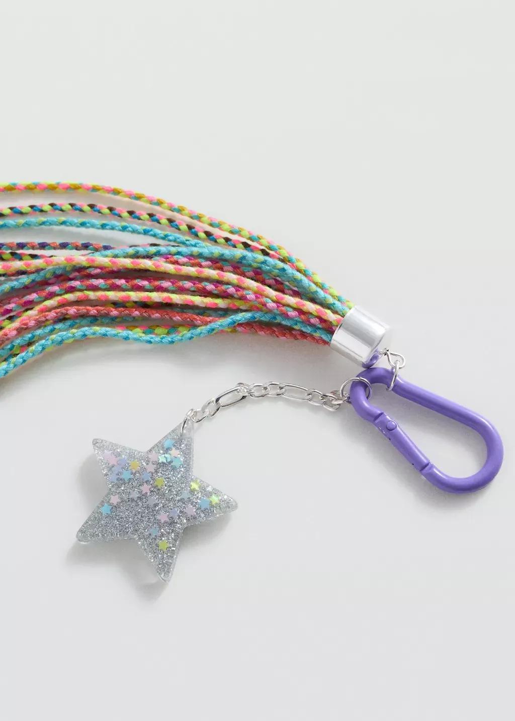 Purple Lt-Pastel Sequin Key-Ring, Kids Girl, , medium
