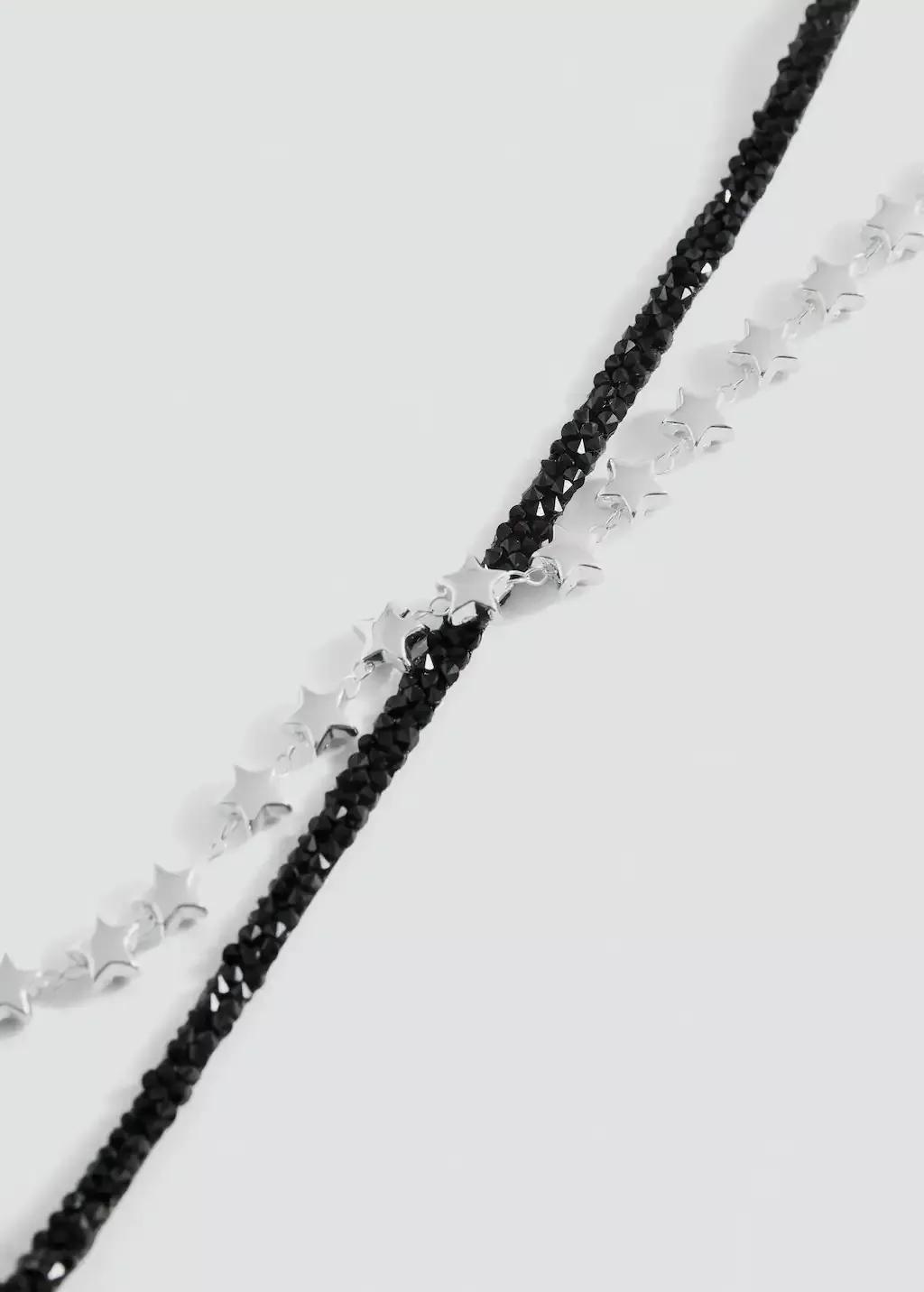 Black Pack Of 2 Chokers, Kids Girl, Black, large image number 0