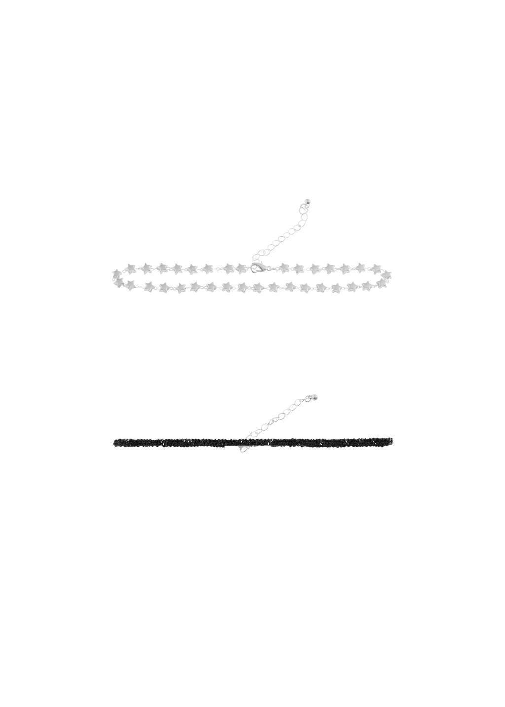 Black Pack Of 2 Chokers, Kids Girl, Black, large image number 1