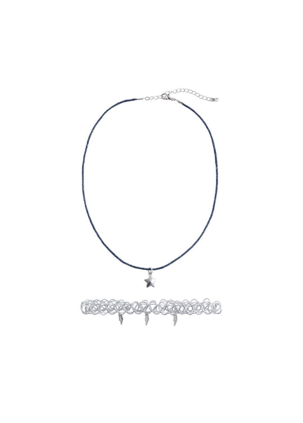 Silver Combined Necklace Pack, Kids Girl, Silver, large image number 2