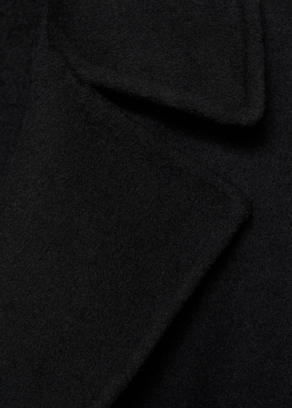 Black Belt Handmade Coat, , large image number 7