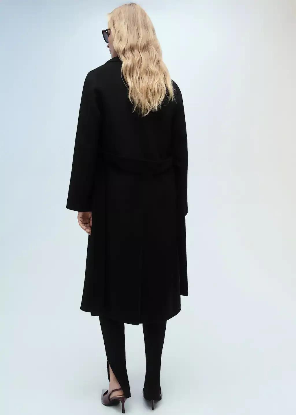 Black Belt Handmade Coat, , large image number 8
