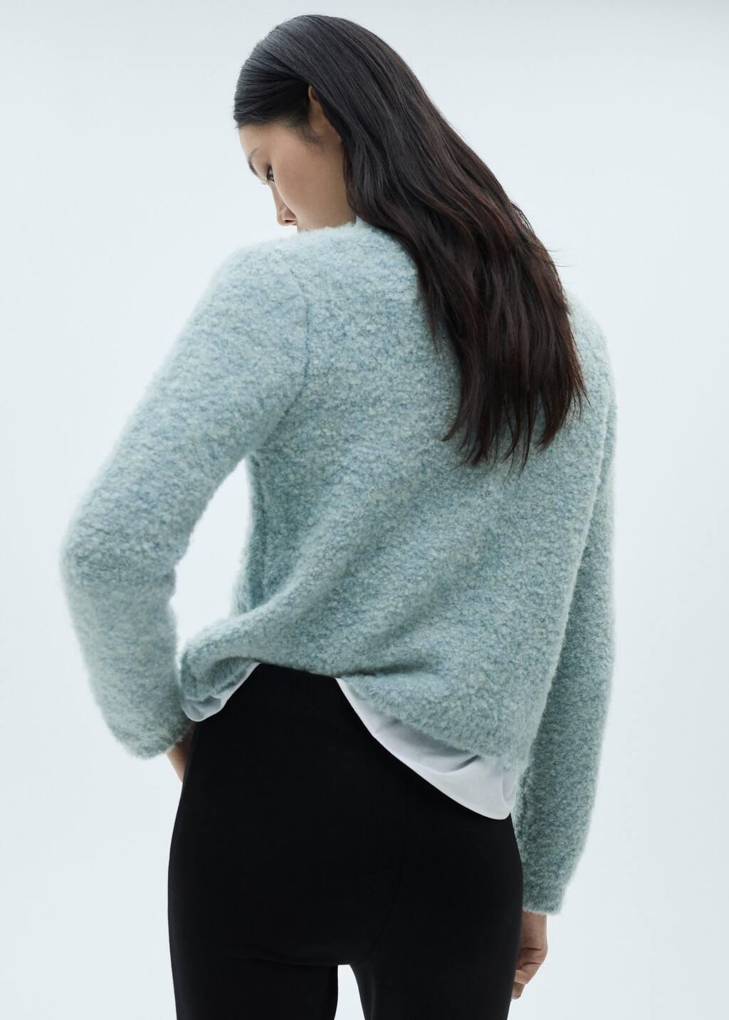 Blue Lt-Pastel Boucle Jacket With Jewel Buttons, , large image number 6