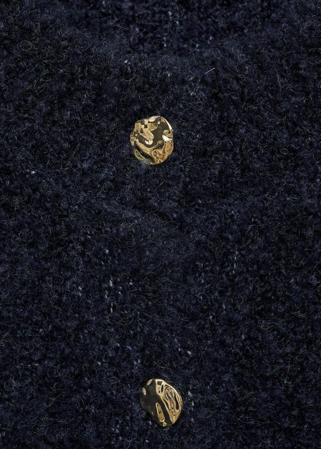 Navy Boucle Jacket With Jewel Buttons, , large image number 2