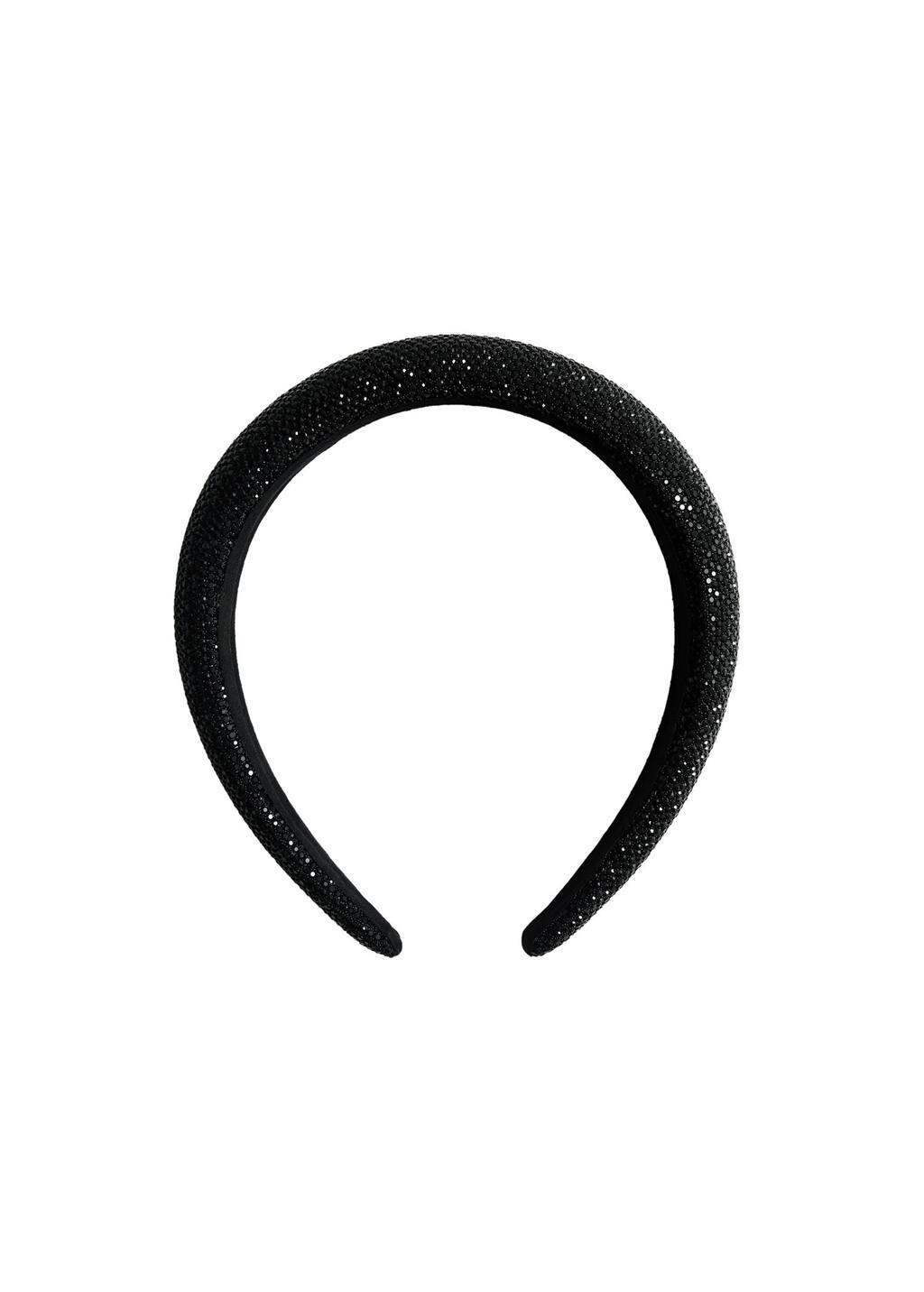 Black Glitter Headband, 0201_99, large image number 2