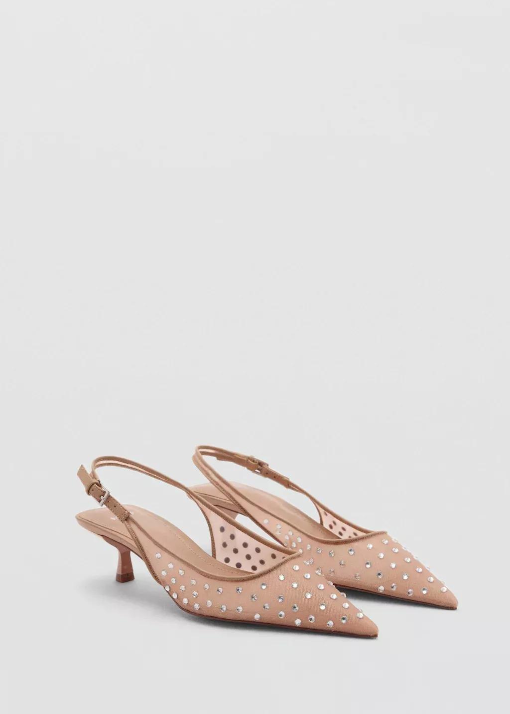 Pink Lt-Pastel Crystal Heel Shoe, , large image number 0
