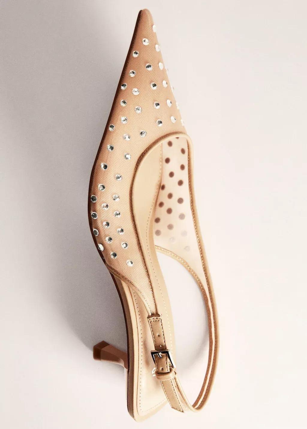 Pink Lt-Pastel Crystal Heel Shoe, , large image number 4
