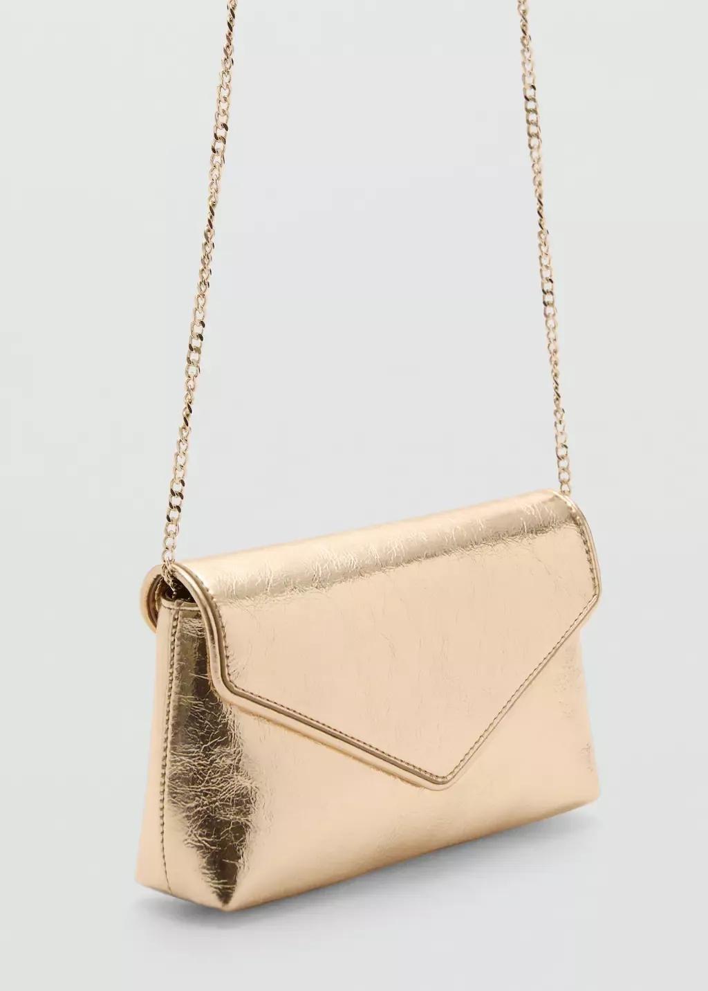 Gold Flap Chain Bag, Gold, large image number 0