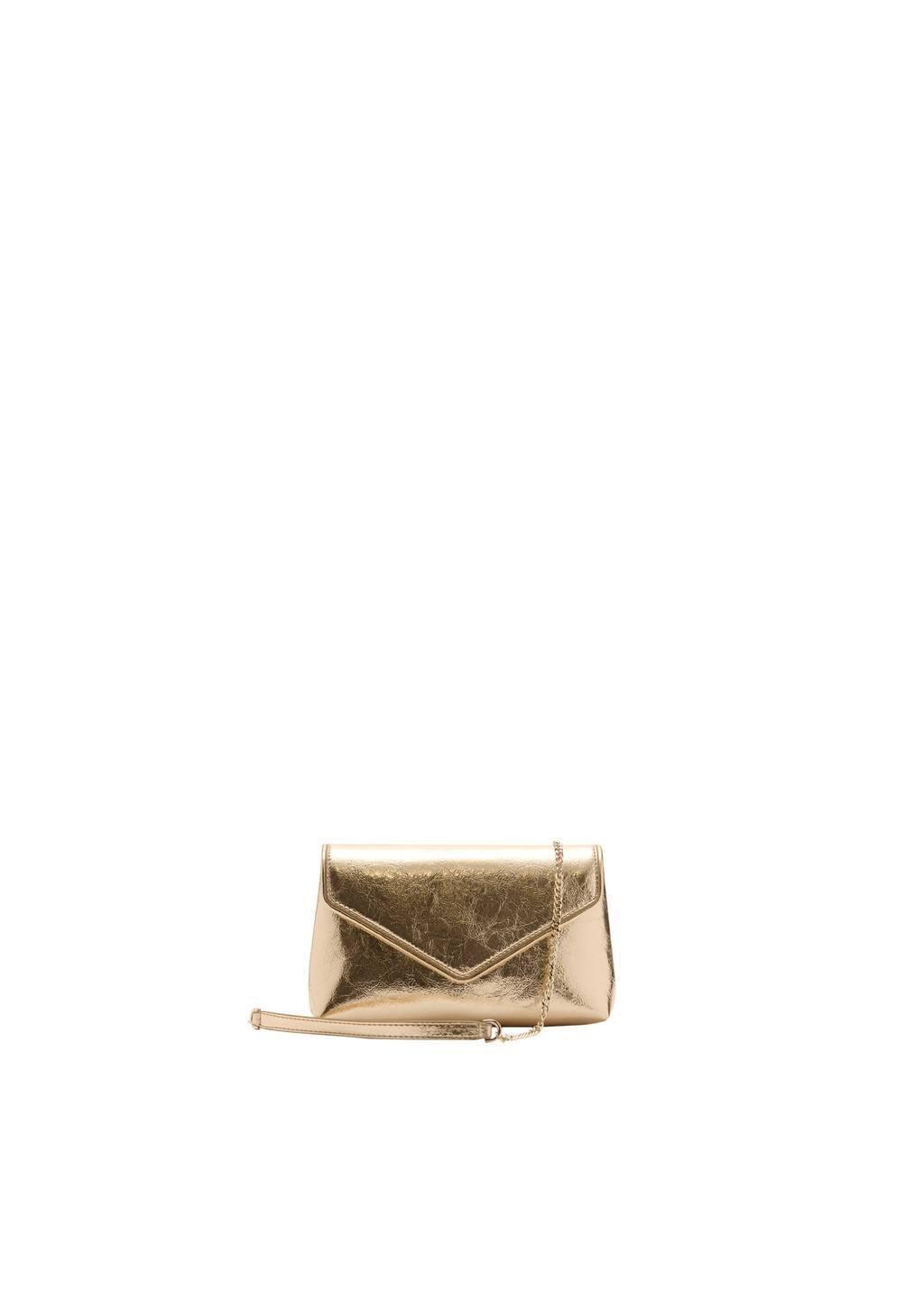 Gold Flap Chain Bag, Gold, large image number 3
