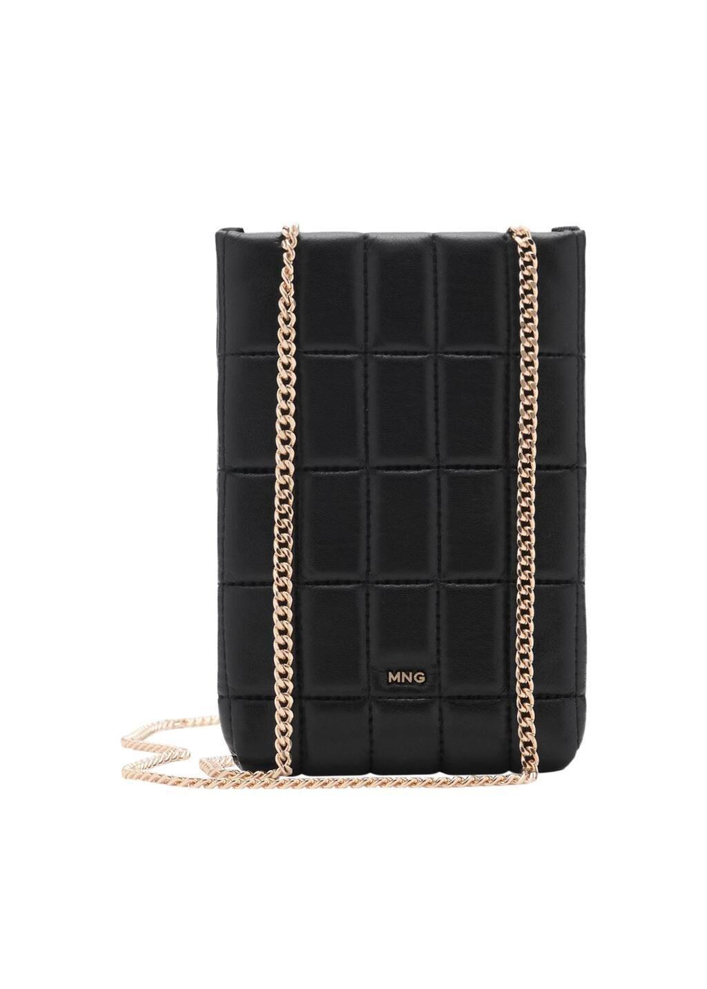 Black Leather-Effect Padded Case, Black, large image number 3