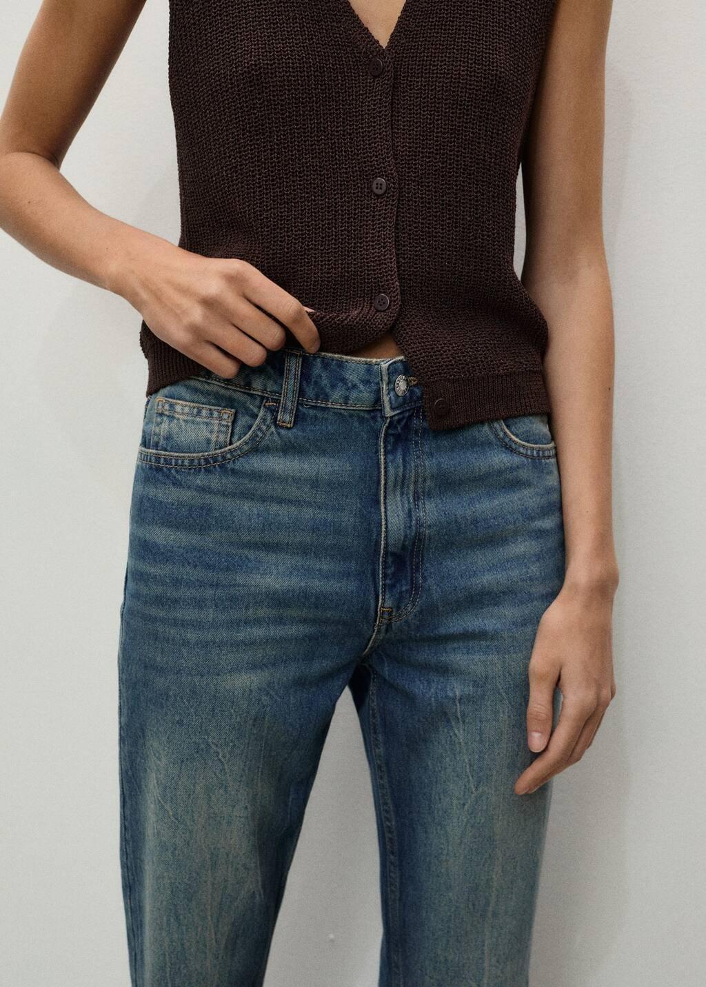 Blue Mom2000 High-Rise Jeans, , large image number 3