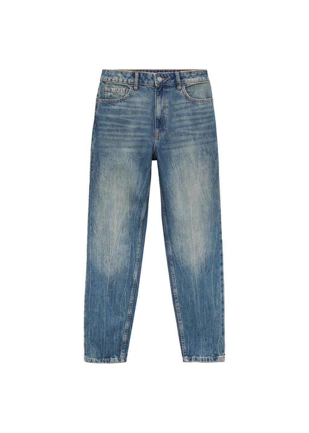 Blue Mom2000 High-Rise Jeans, , large image number 4