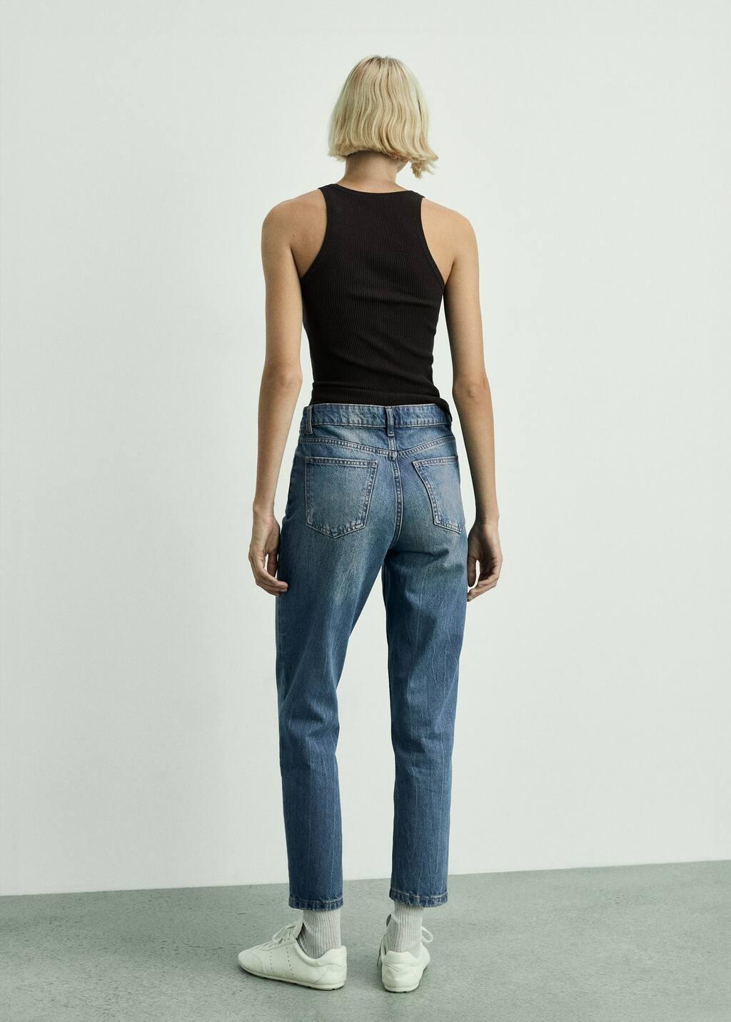 Blue Mom2000 High-Rise Jeans, , large image number 7