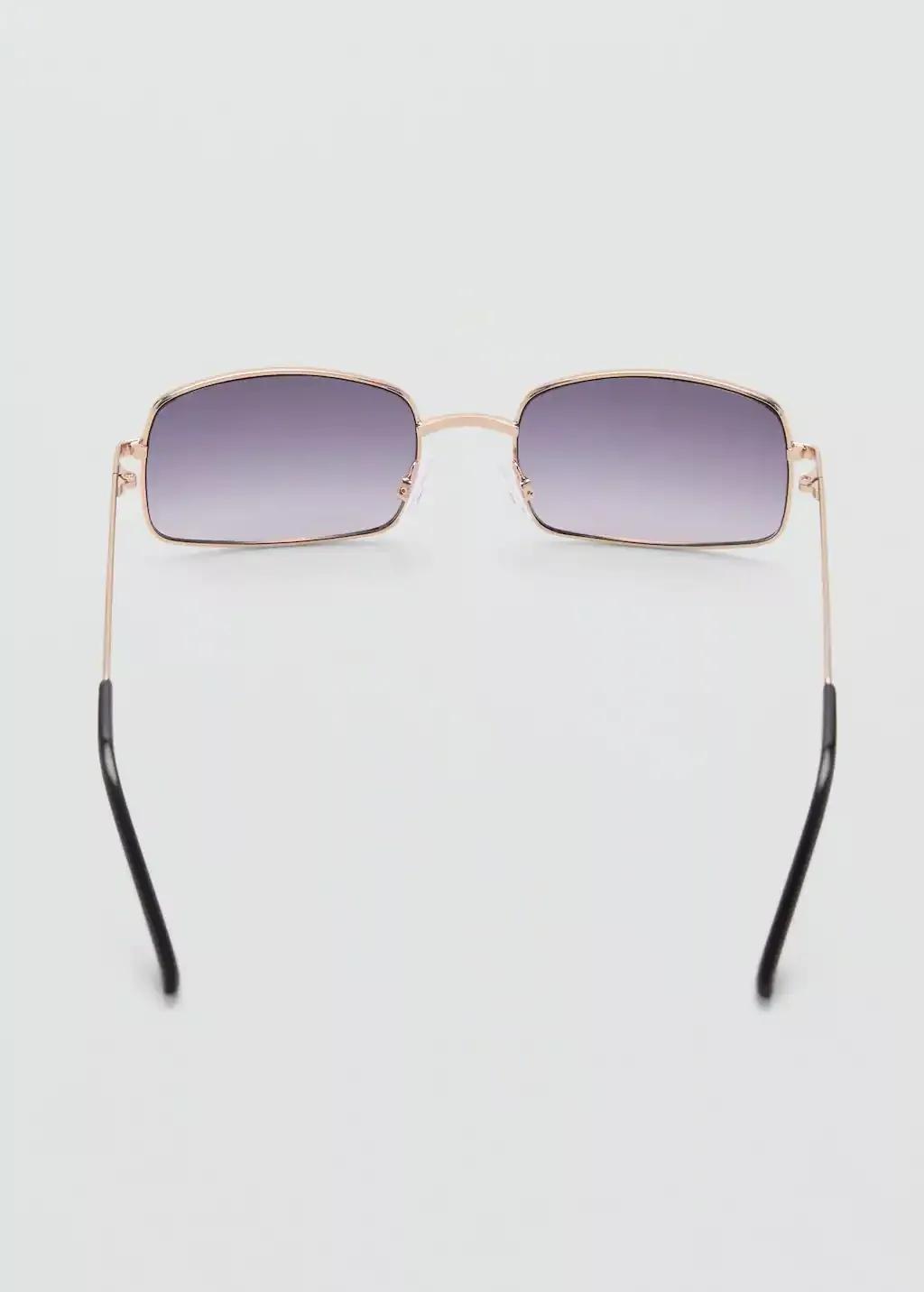 Gold Metallic Frame Sunglasses, Gold, large image number 1