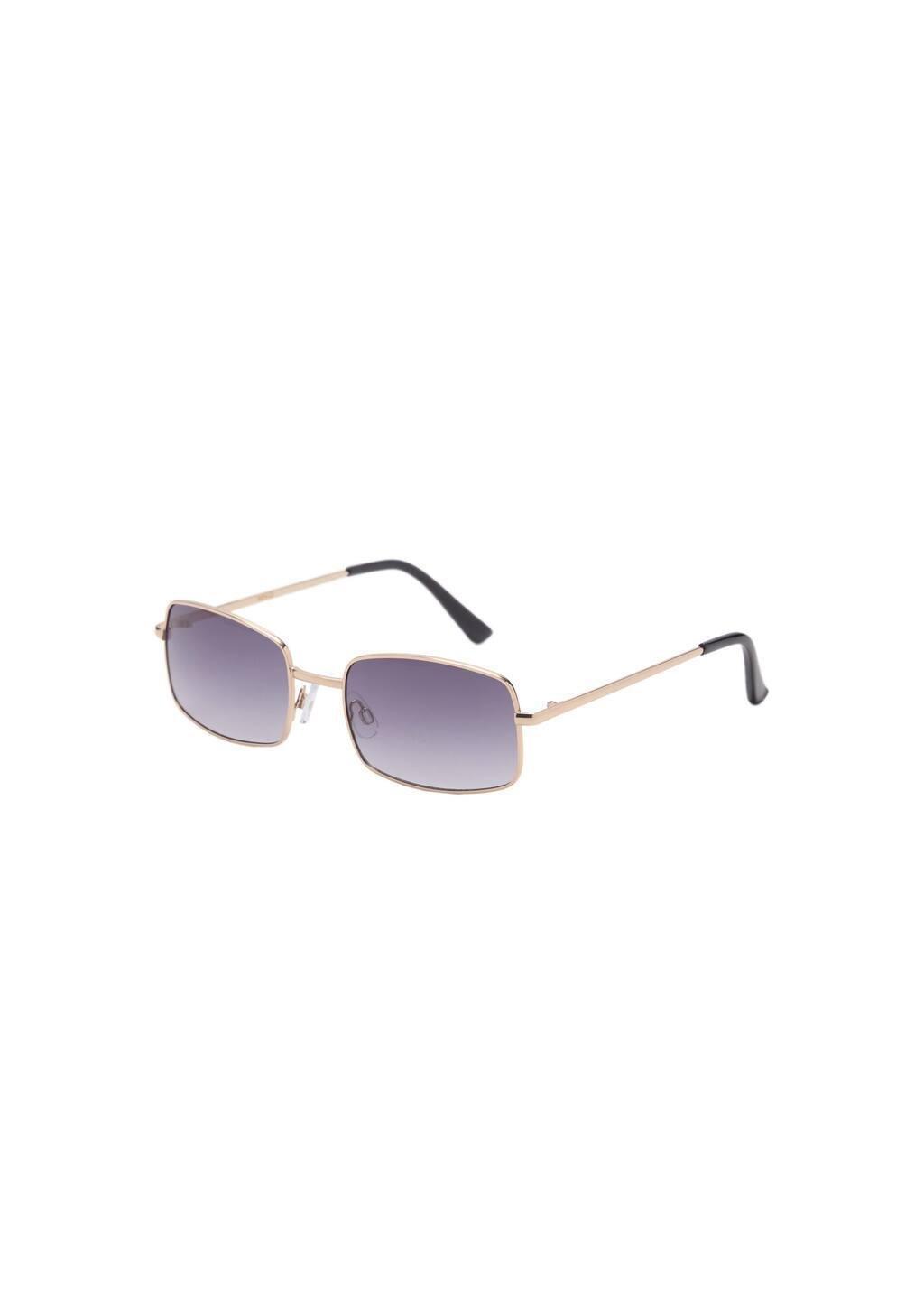 Gold Metallic Frame Sunglasses, Gold, large image number 3