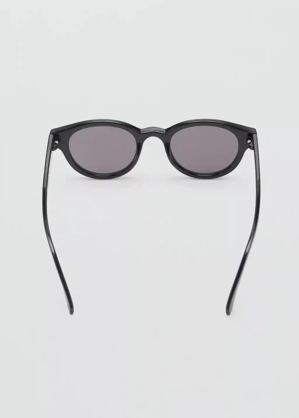 Black Resin Frame Sunglasses, Black, large image number 1