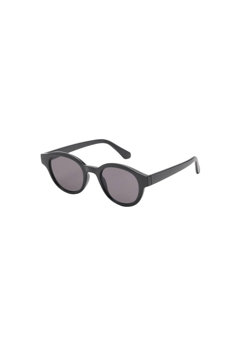 Black Resin Frame Sunglasses, Black, large image number 3