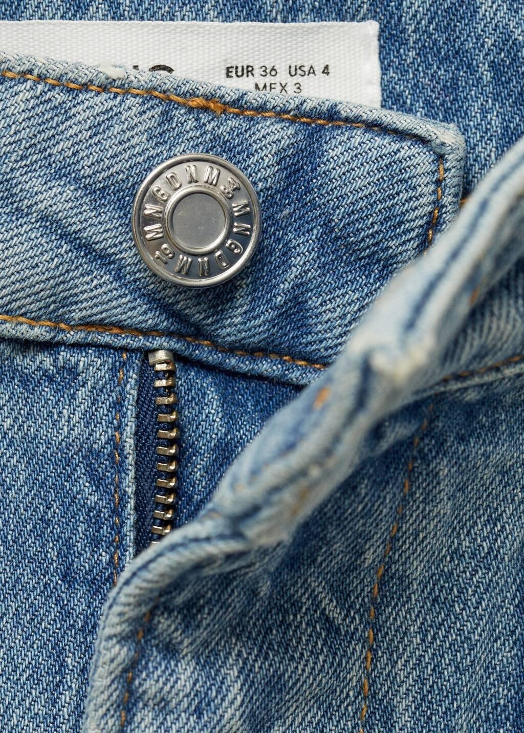 Blue Denim Shorts With Pockets, , large image number 5