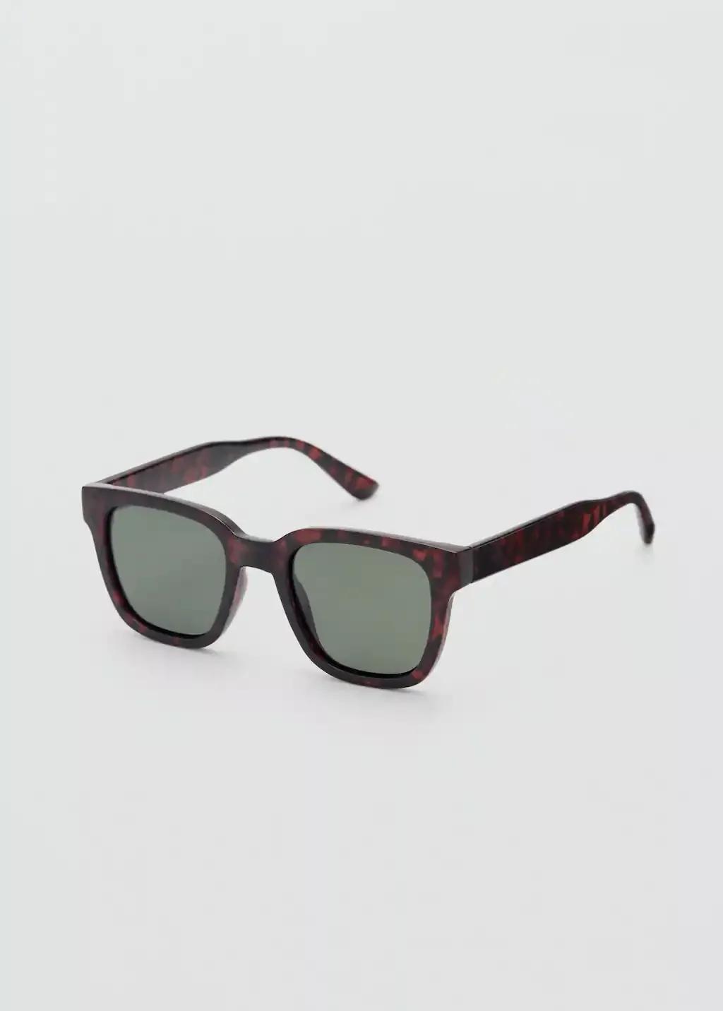 Brown Rectangular Polarised Sunglasses, , medium