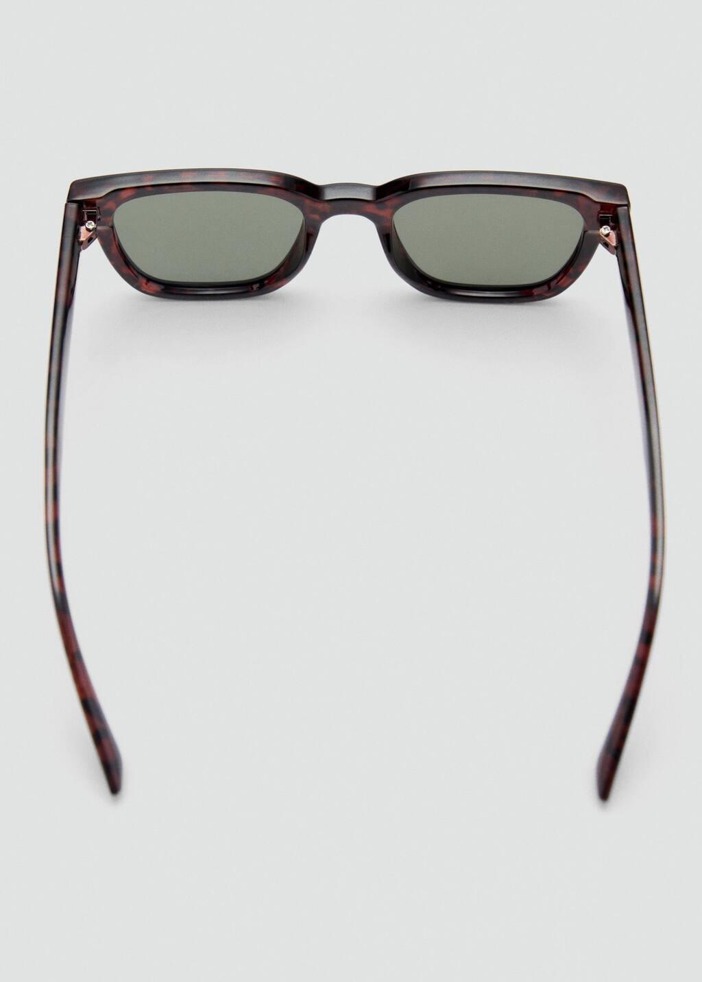 Brown Rectangular Polarised Sunglasses, Dark Brown, large image number 1