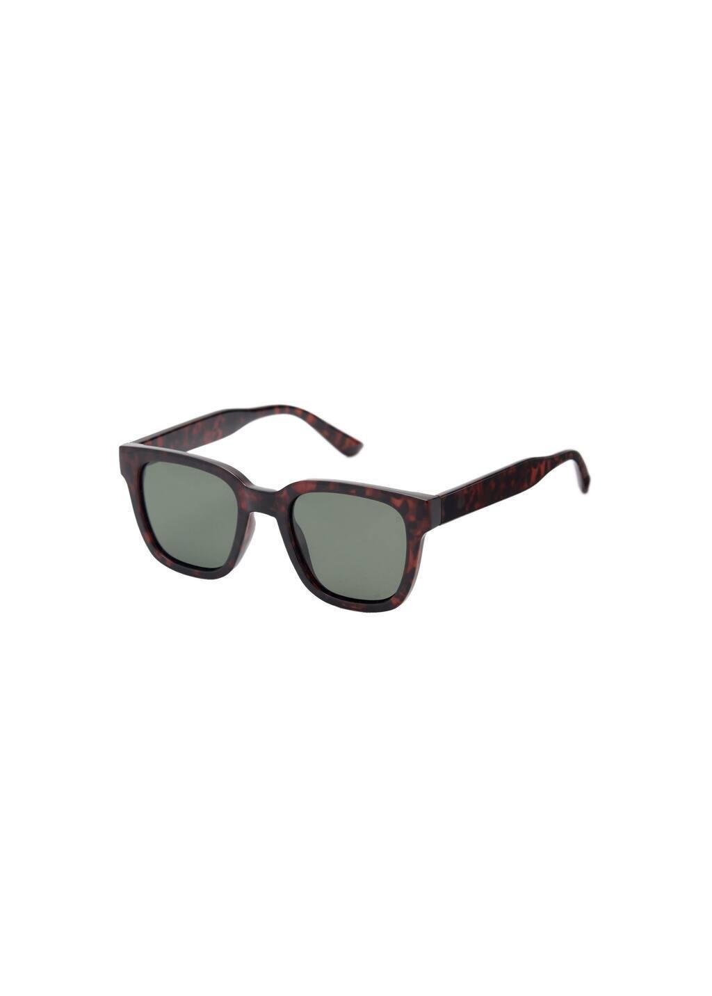 Brown Rectangular Polarised Sunglasses, Dark Brown, large image number 3