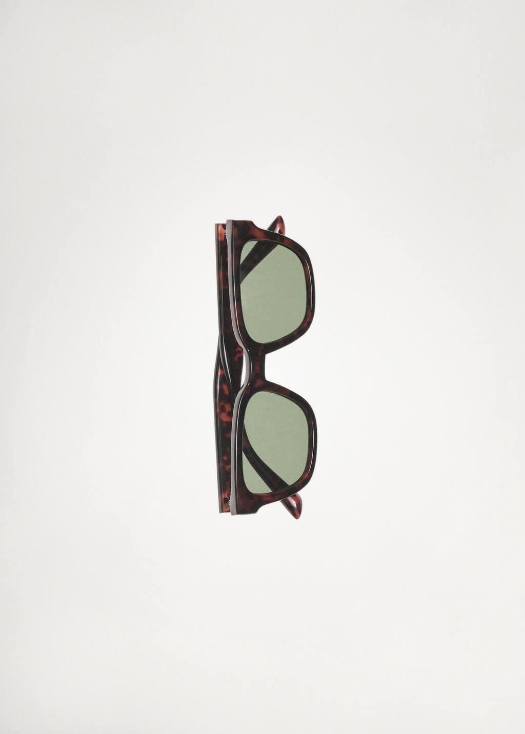 Brown Rectangular Polarised Sunglasses, Dark Brown, large image number 4