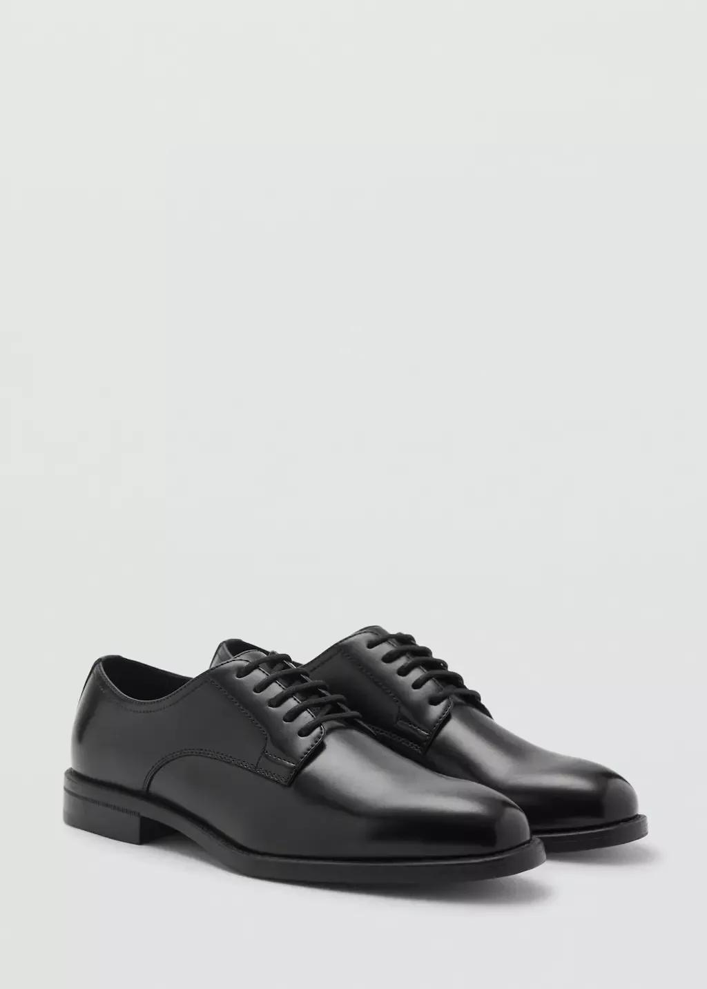 Black Blucher Suit Shoes, , medium