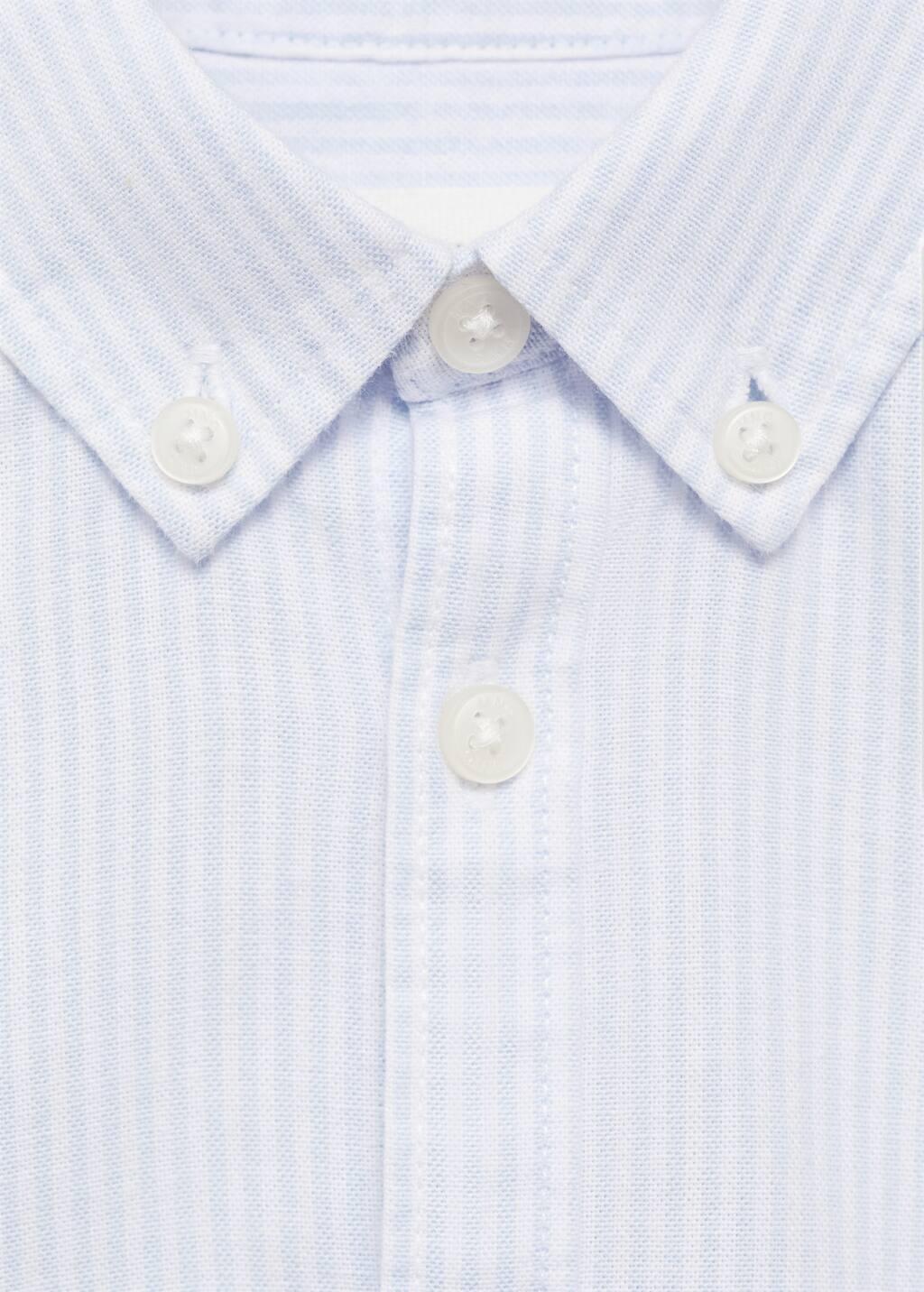 Blue Lt-Pastel Striped Oxford Shirt, Baby Boy, , large image number 1