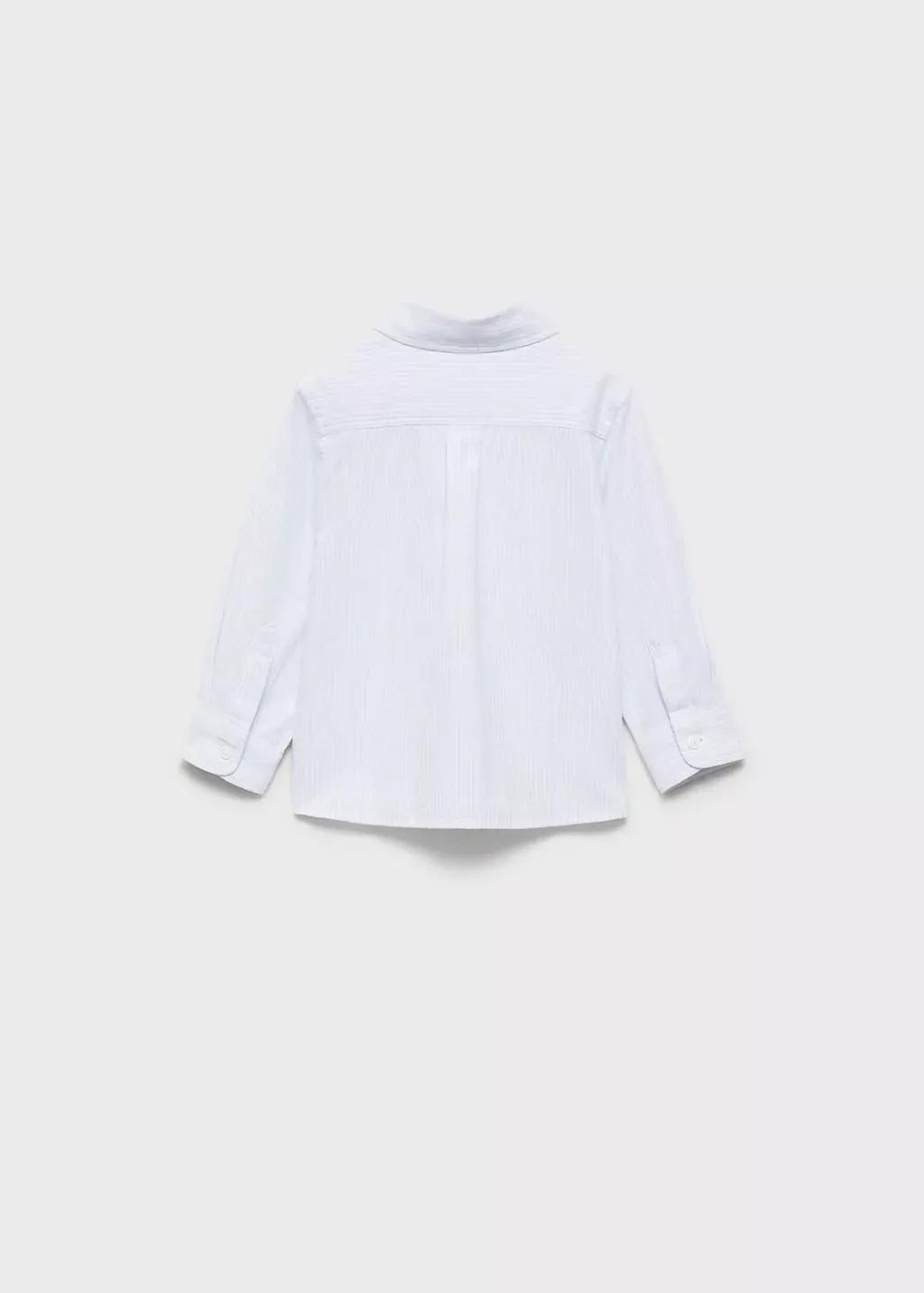Blue Lt-Pastel Striped Oxford Shirt, Baby Boy, , large image number 2