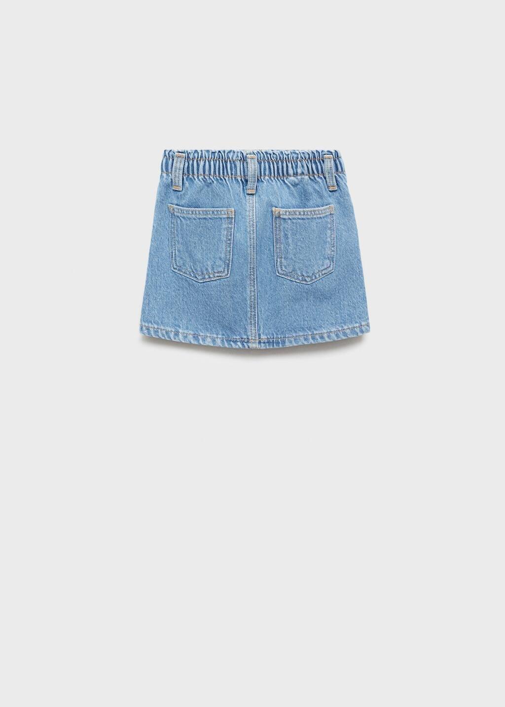 Blue Short Denim Skirt, Baby Girl, , large image number 1
