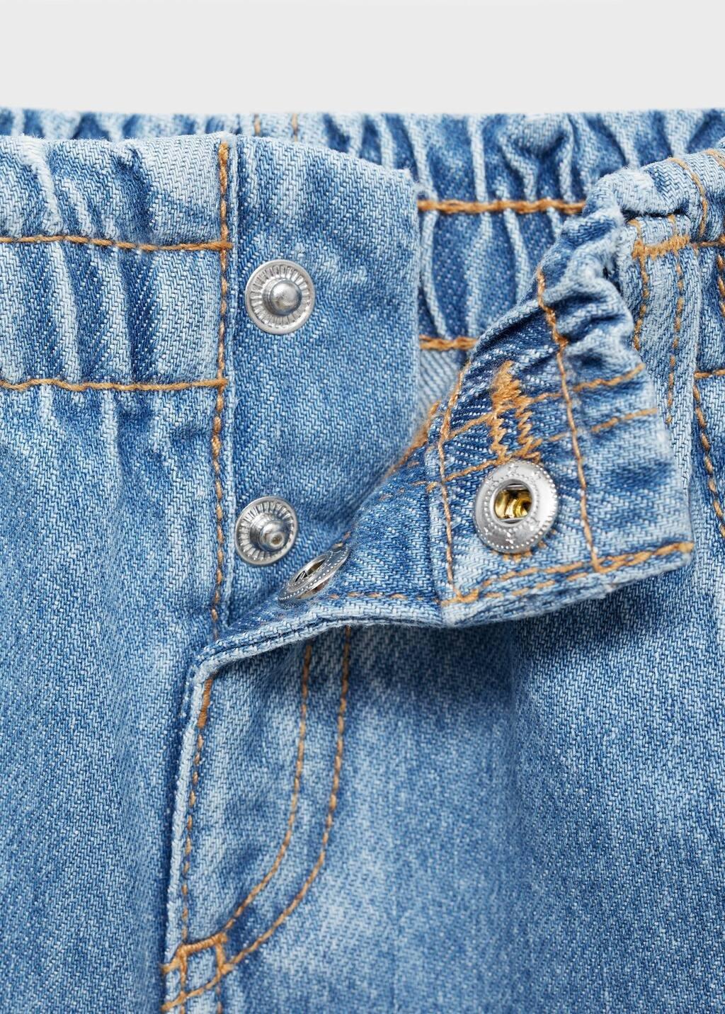 Blue Short Denim Skirt, Baby Girl, , large image number 2
