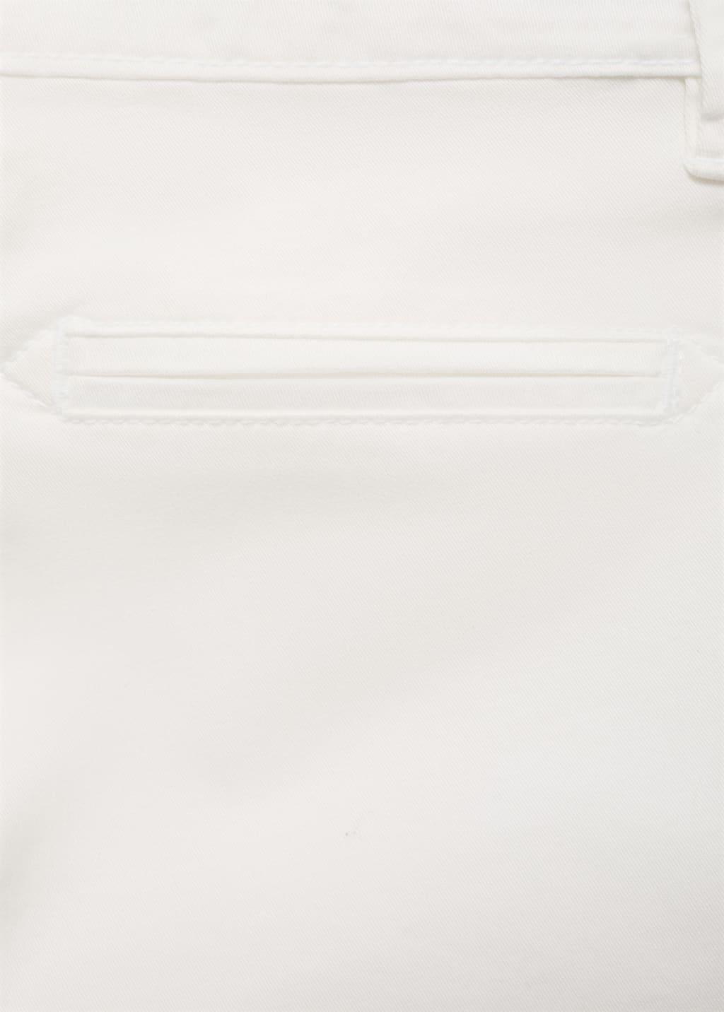 White Slim-Fit Chino Cotton Bermuda Shorts, Kids Boy, , large image number 2