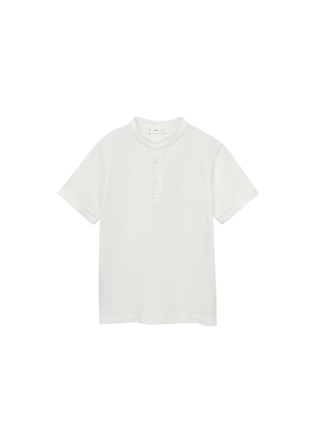 Cream 100% Cotton Polo Shirt, , large image number 0