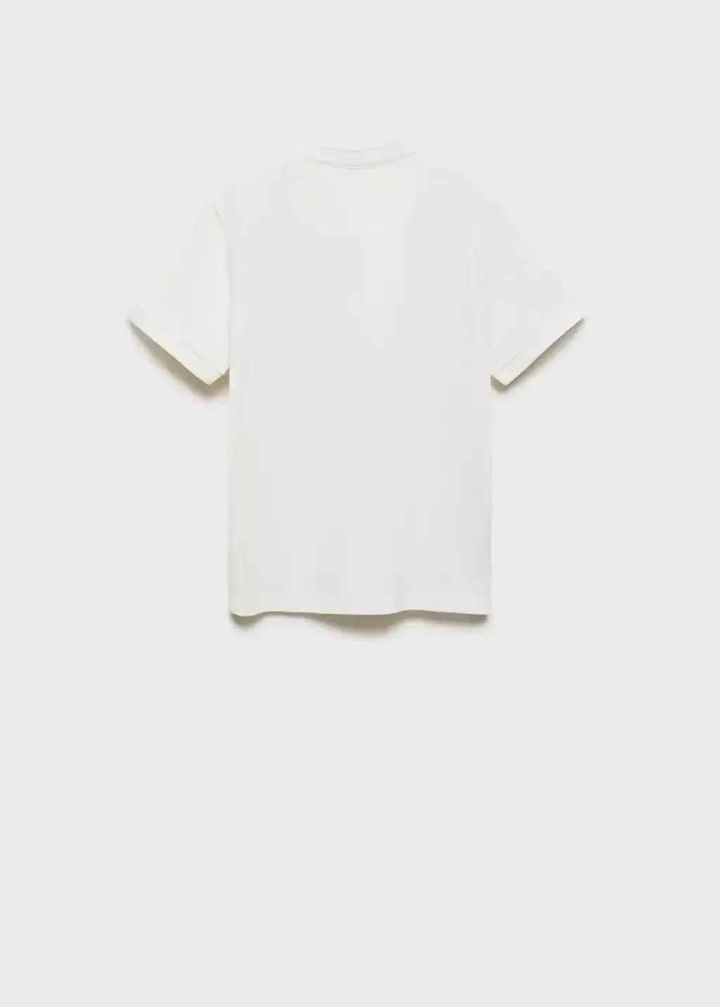 Cream 100% Cotton Polo Shirt, , large image number 1