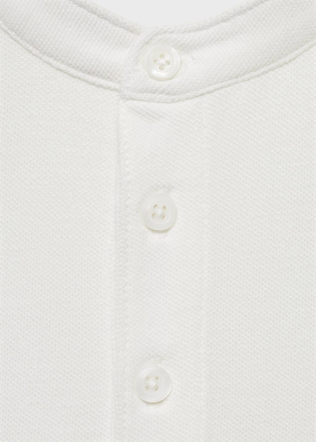 Cream 100% Cotton Polo Shirt, , large image number 2