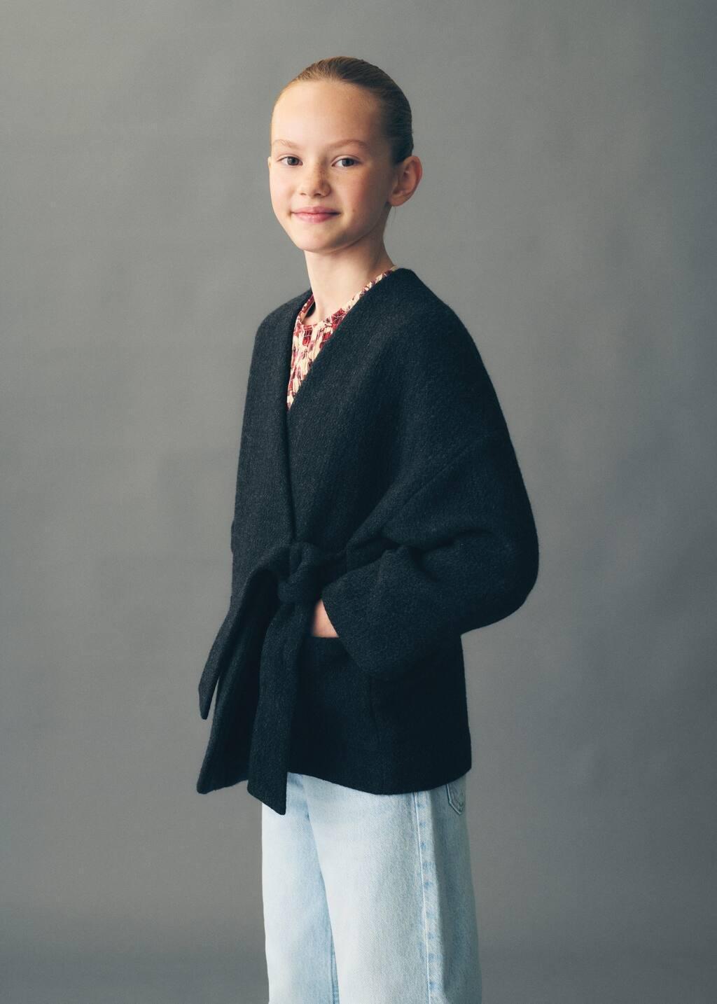 Grey Manteco Wool Jacket, Kids Girl, , large image number 2