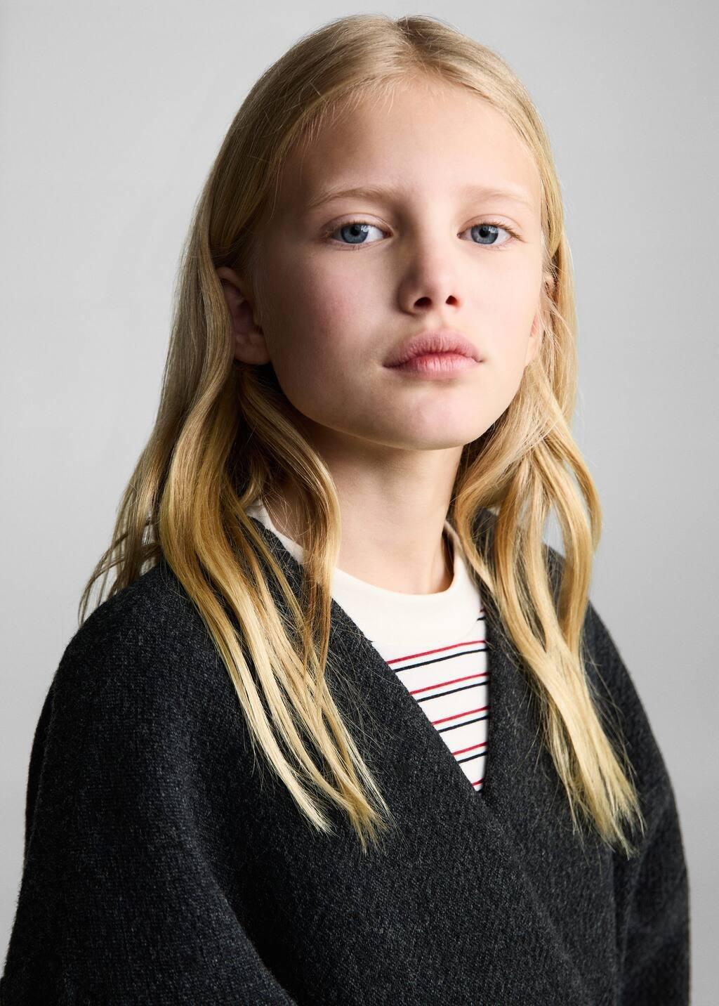 Grey Manteco Wool Jacket, Kids Girl, , large image number 3
