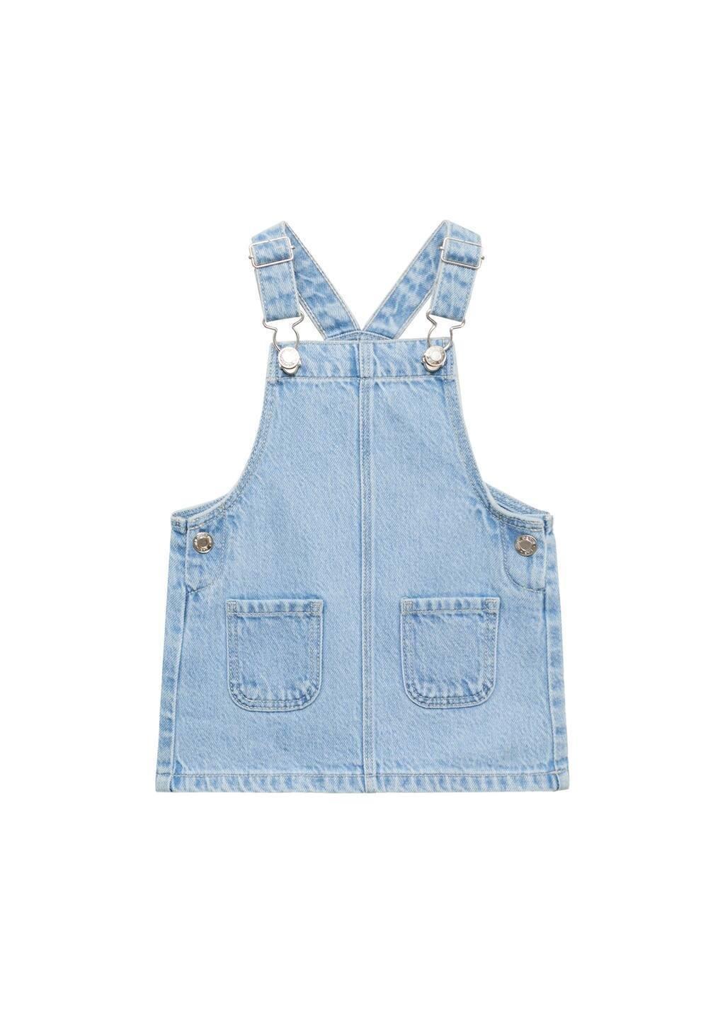 Blue Denim Plaid Mini, Kids Girls, , large image number 4